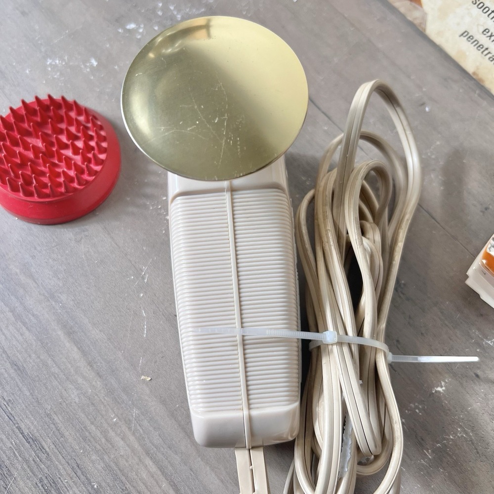 Oster Infra-Red Heat Massager Vintage Mid Century COMPLETE SET Tested, Works! - Picture 5 of 14
